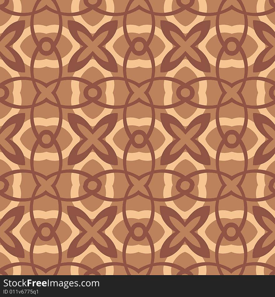 Chocolate Flowers Pattern