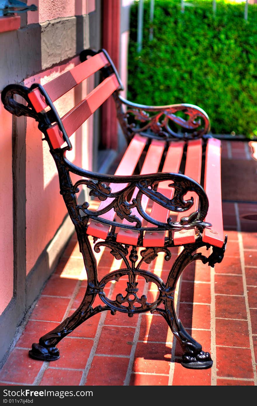 Park Bench in Solvang, CA