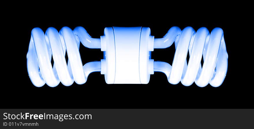 Compact fluorescent efficient power saving light bulb