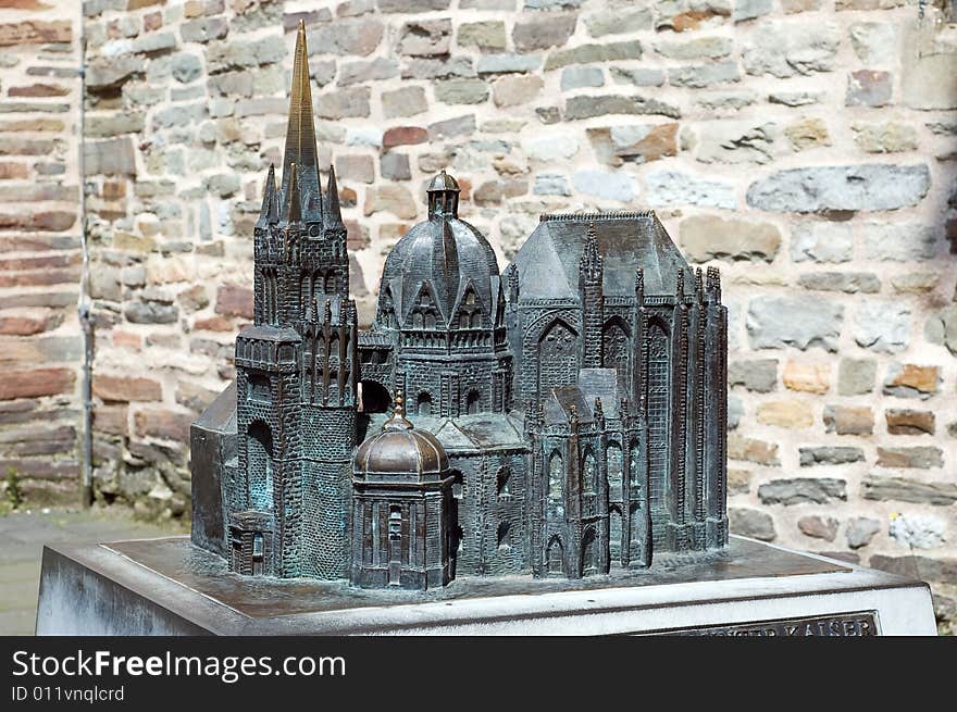 Cathedral in Aachen Germany model