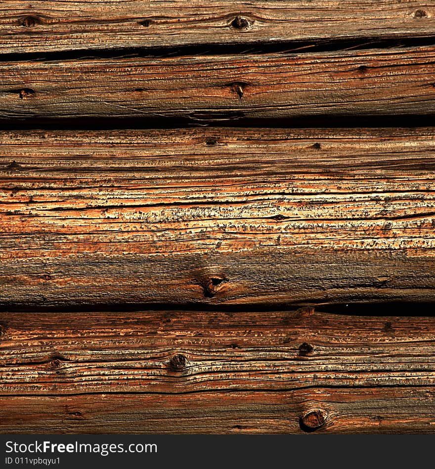 Close view of a rustic wood background