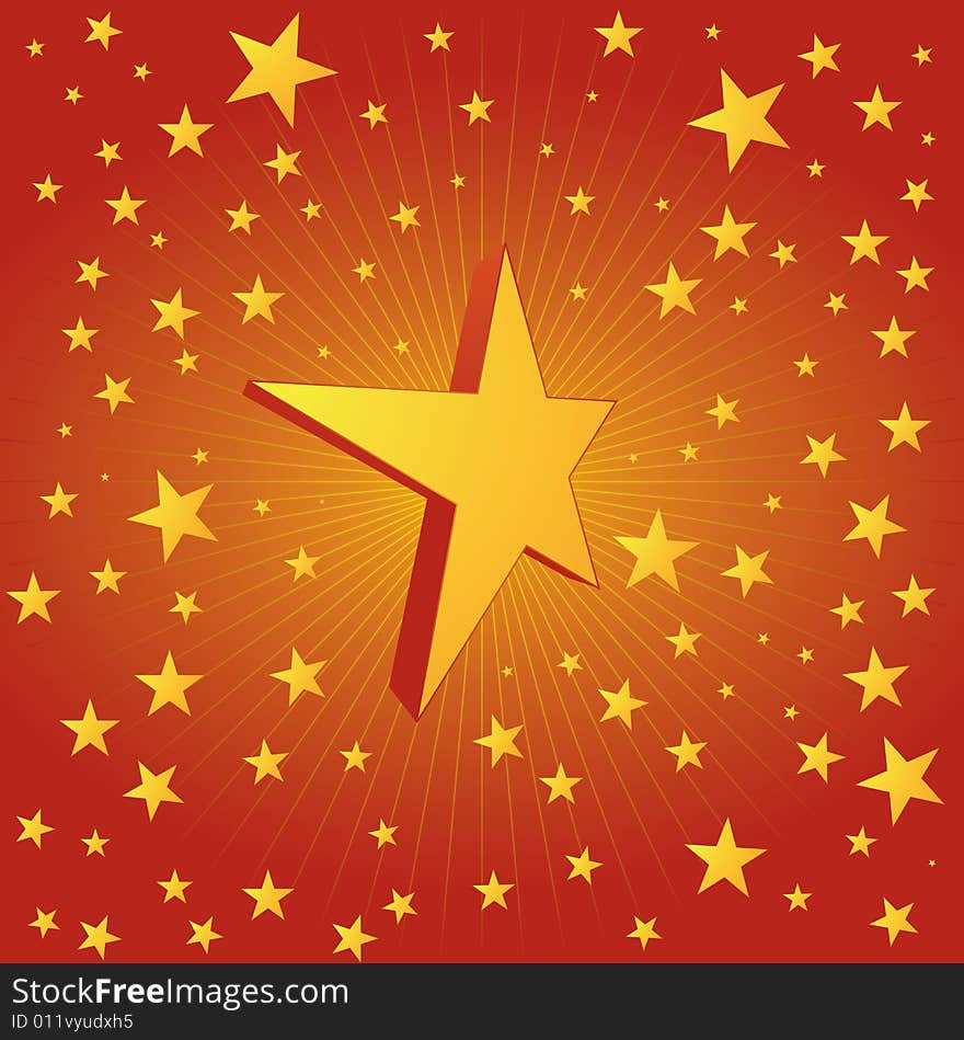 Vector illustration. Red and yellow background. Vector illustration. Red and yellow background.