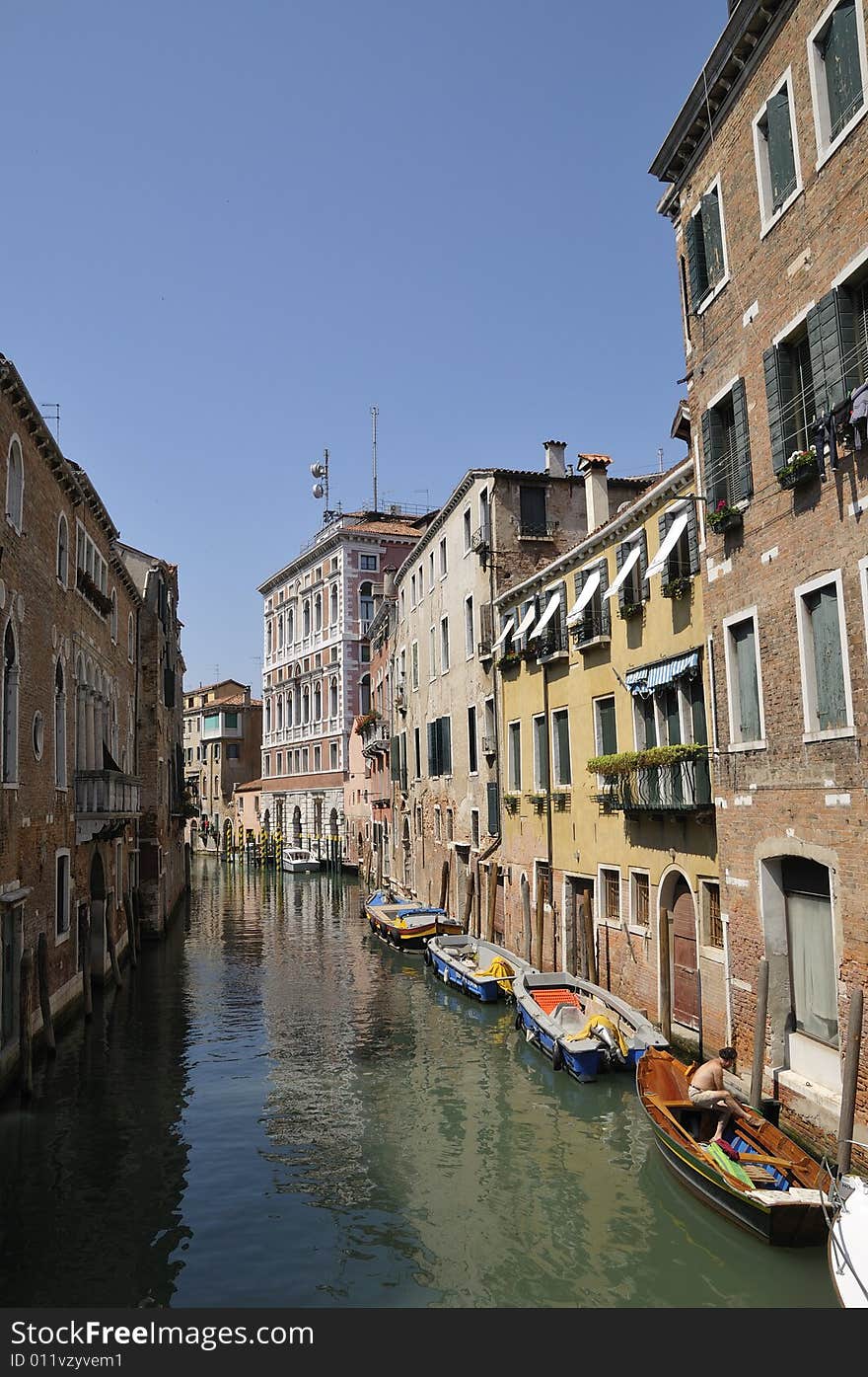 Travel photo, cannal in Venice