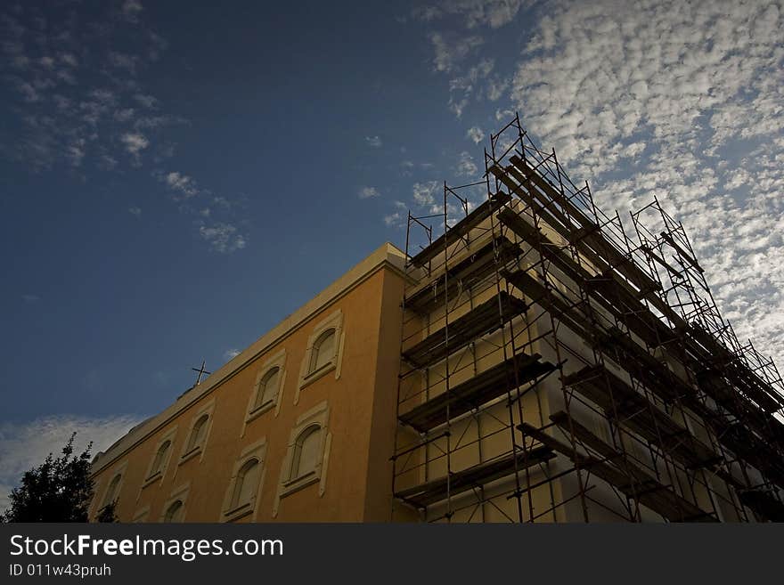 Building and sky