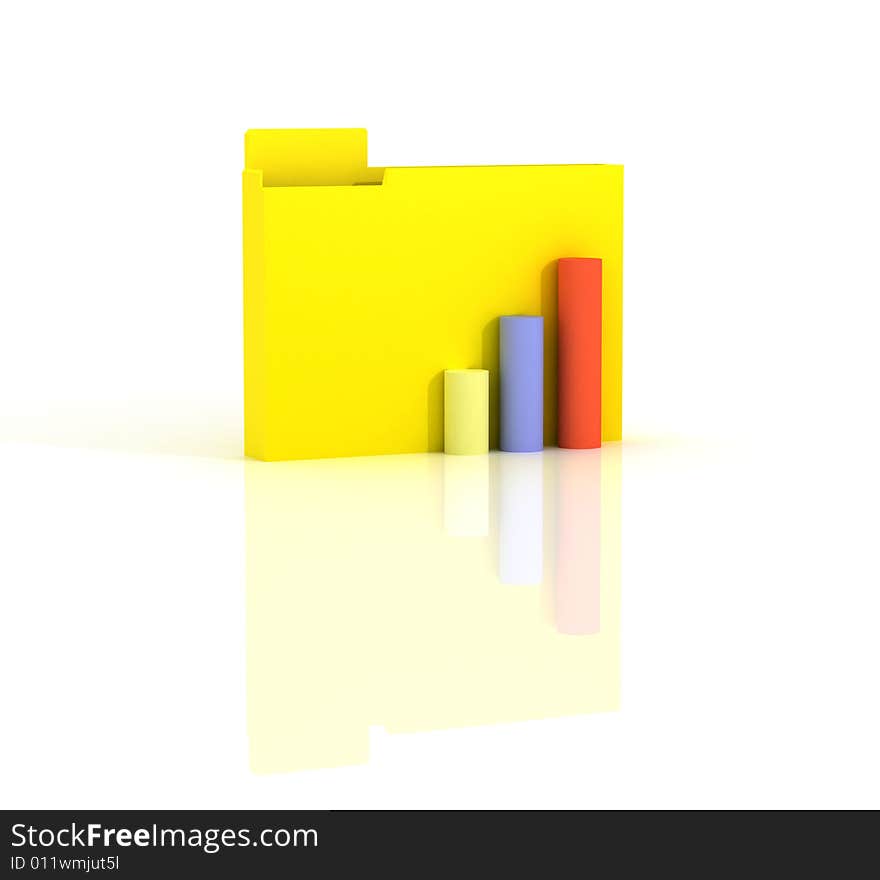 Yellow folder with the diagram