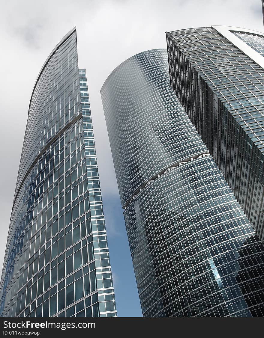 Skyscrapers in new Moscow City center