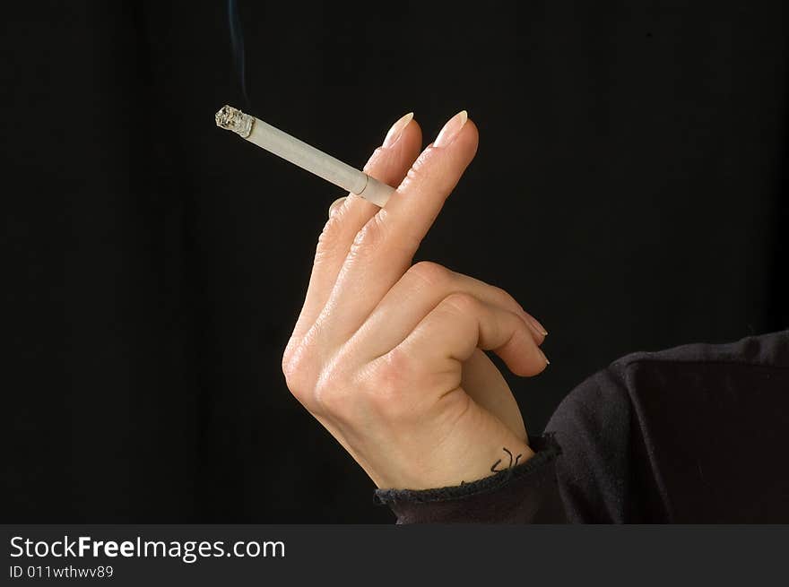 Woman s hand with cigarette 5