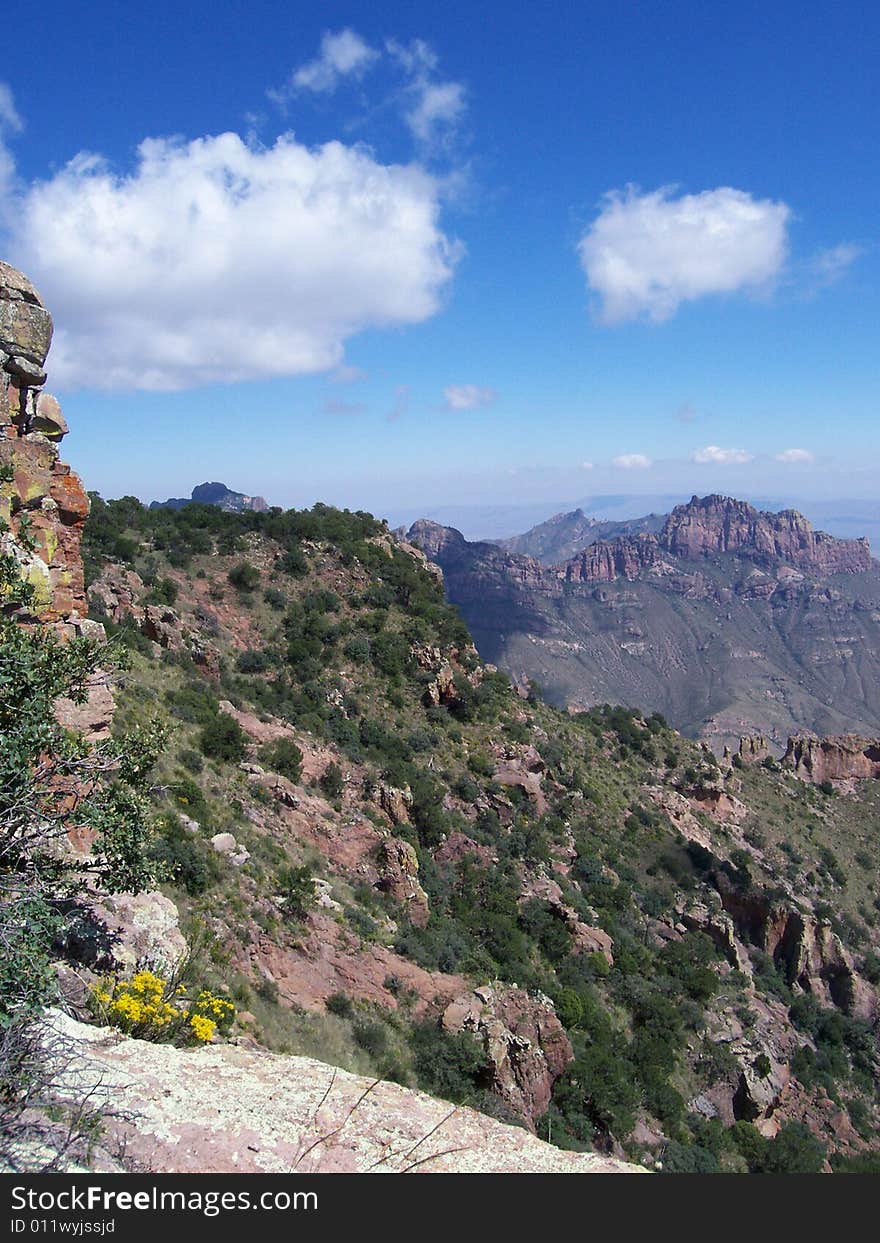 Mountains and cliffs