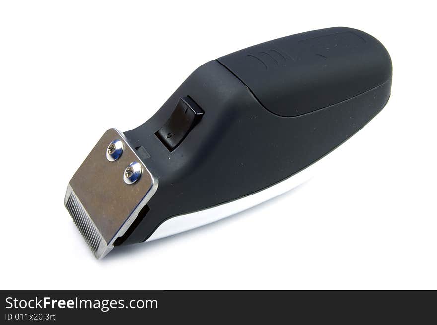 A photograph of a hair trimmer against a white background