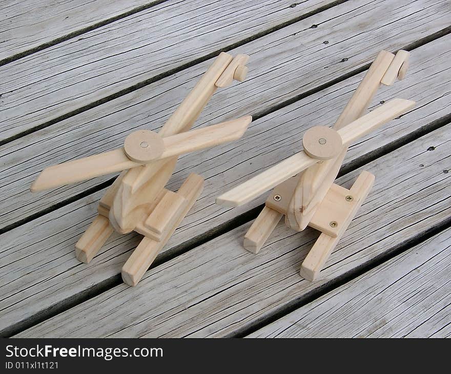 Wooden Toy Helicopters