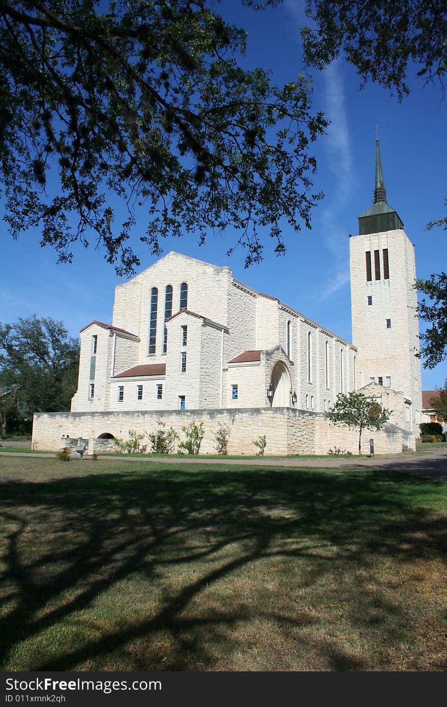 An old landmark Church on a sunny summer day. An old landmark Church on a sunny summer day