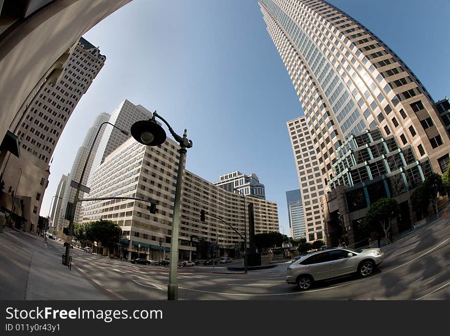 Downtown,Chicago,Illinois,USA(fish-eye). Downtown,Chicago,Illinois,USA(fish-eye).