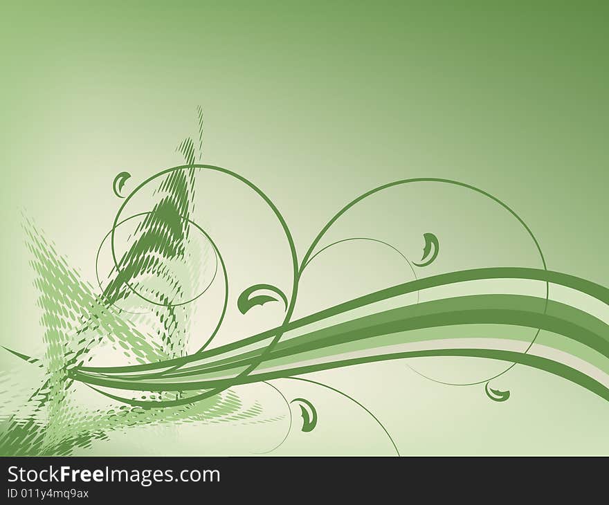 Abstract vector background with half tone effects