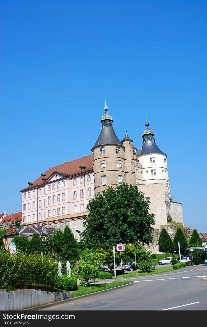 Castle with fountain