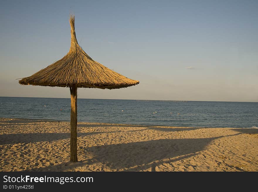 Single Thatched Umbrella