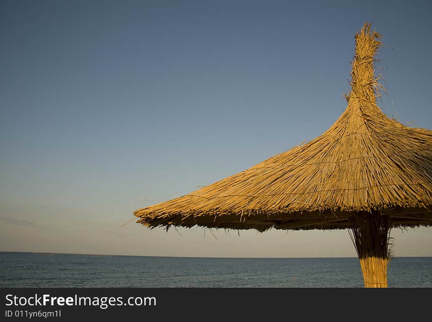 Single Thatched Umbrella