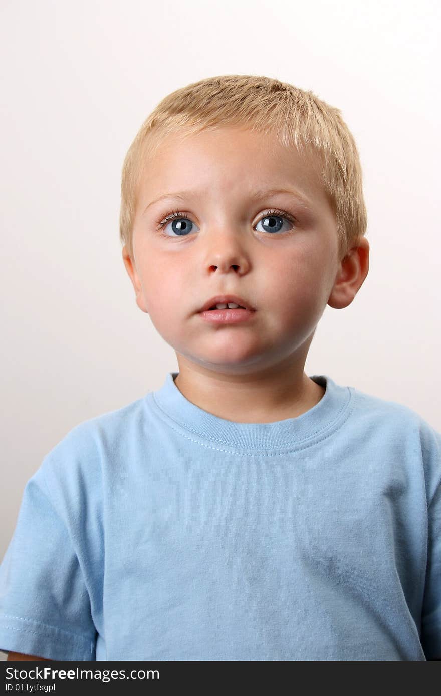 Beuatiful Blond toddler with big blue eyes. Beuatiful Blond toddler with big blue eyes