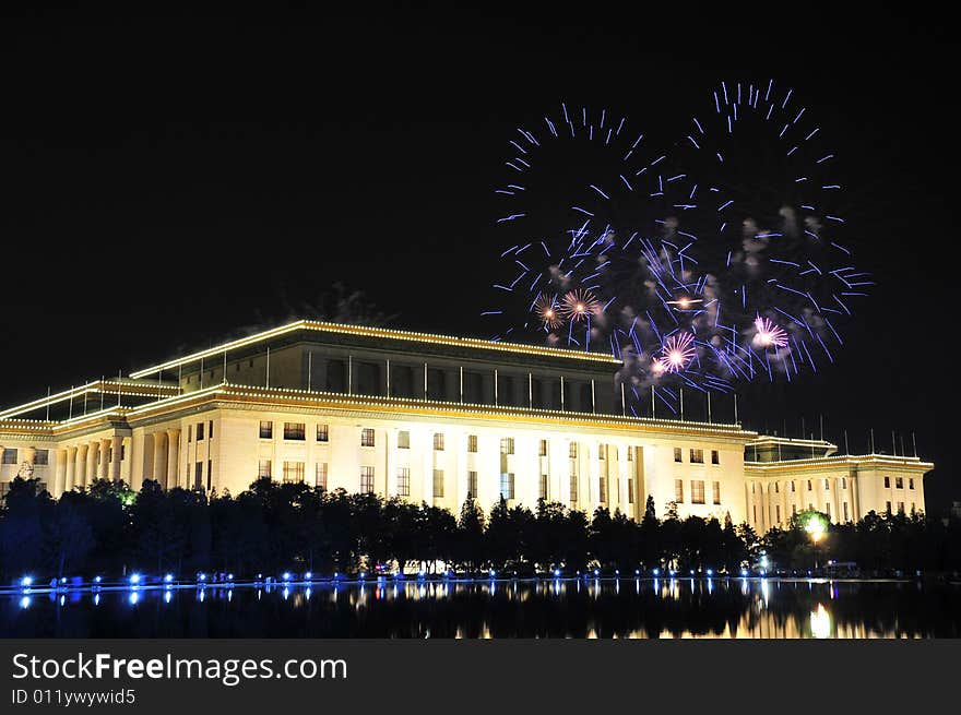 Fireworks and Building