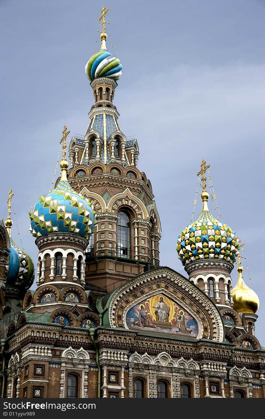 Cathedral of Resurrection Christi in St.Petersburg also known as Temple on spilled blood. Cathedral of Resurrection Christi in St.Petersburg also known as Temple on spilled blood.