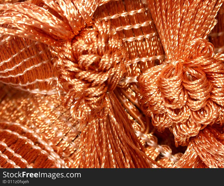 Orange abstract background of texture of material