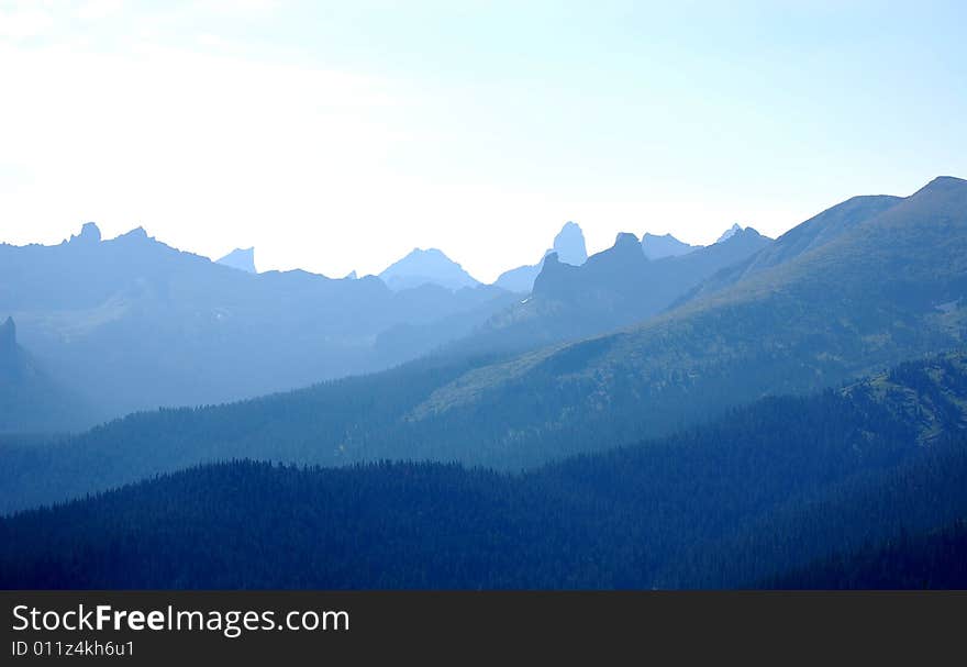 Pass of the Sayan Mountains, Russia