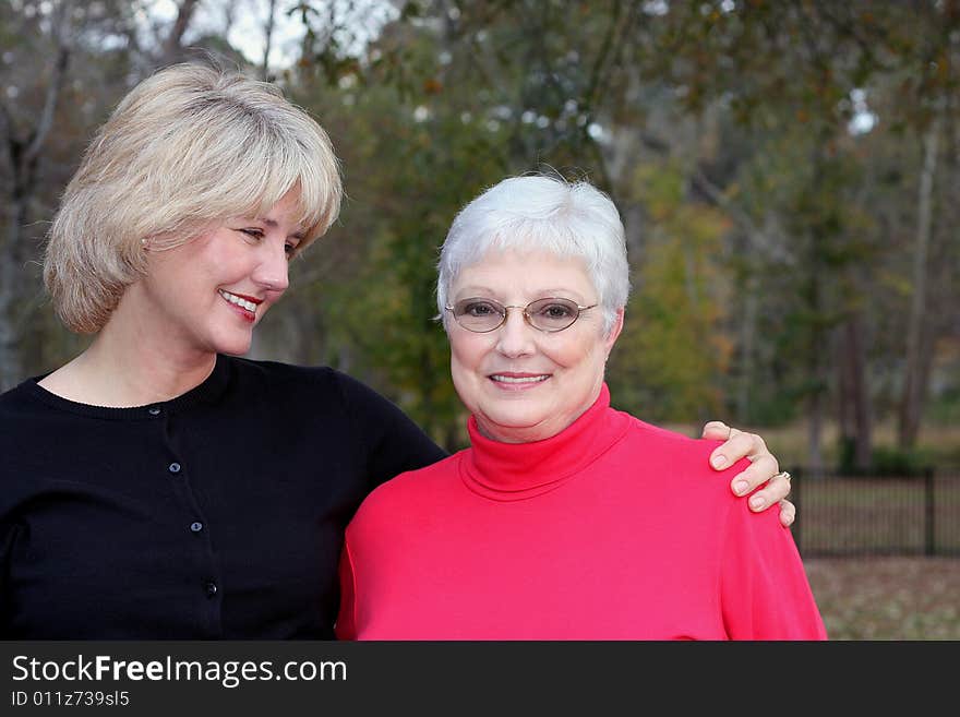 Beautiful Mother And Daughter