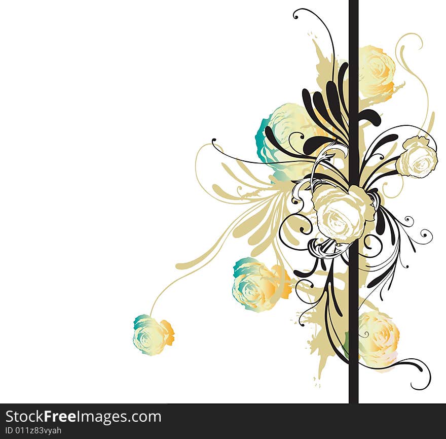 Illustration of a decorative background