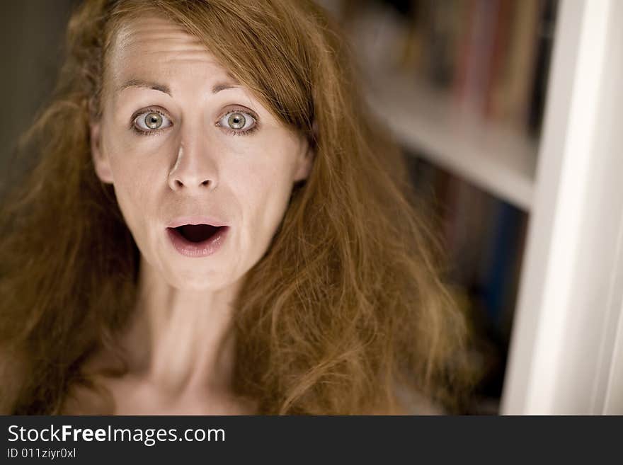 Woman making a funny face