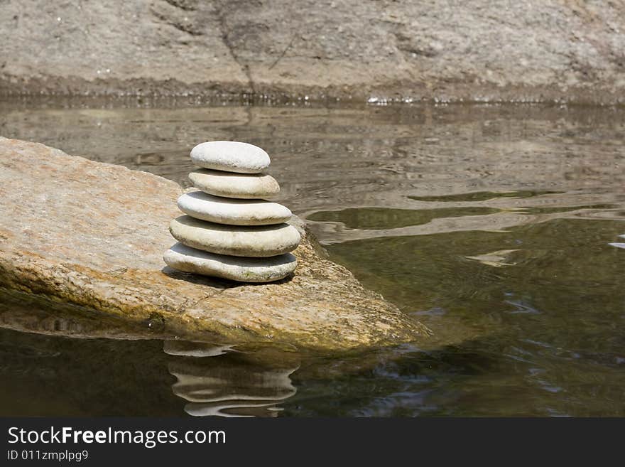 Stones stacked up