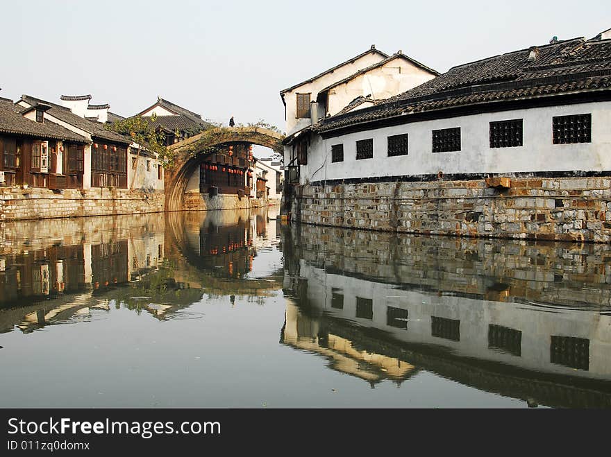 The town is beautiful, in Zhejiang province, China. This place is old,with his great history. The town is beautiful, in Zhejiang province, China. This place is old,with his great history.