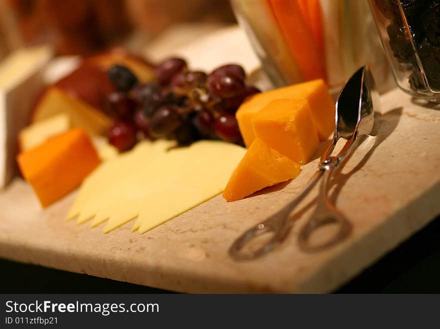 Selection of cheeses