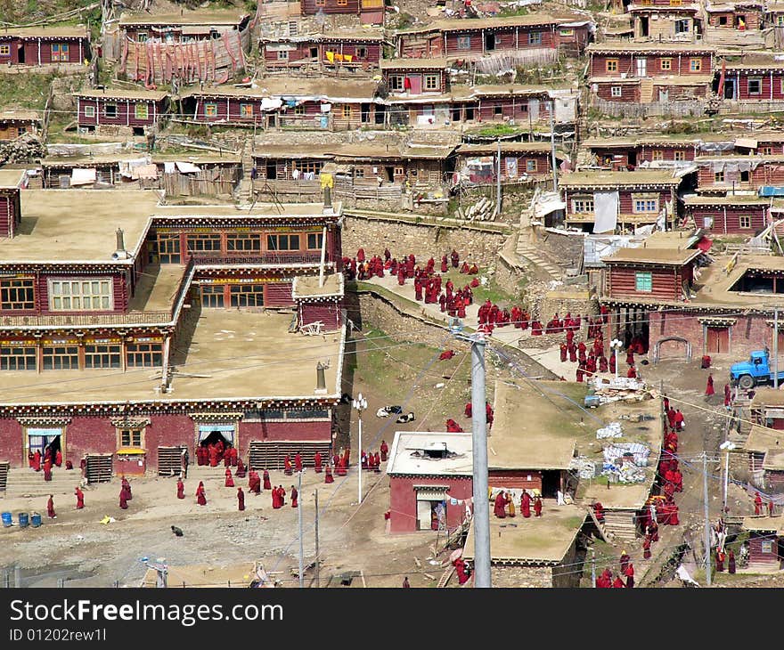 Ceremony in the Buddhism College