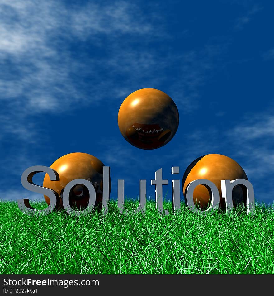 3D Logo and Symbol Business, Solution. 3D Logo and Symbol Business, Solution