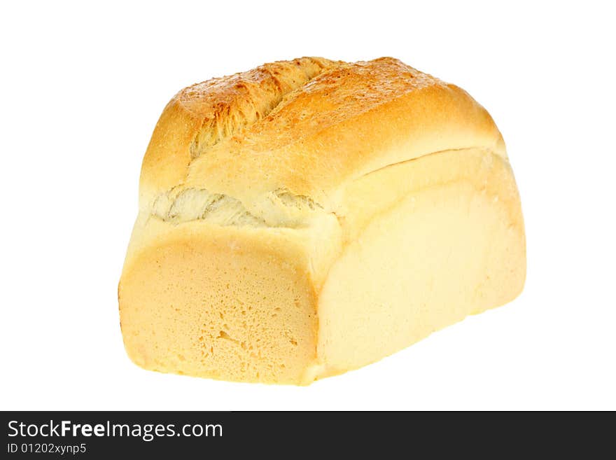 Wheat bread on a white background. Wheat bread on a white background.