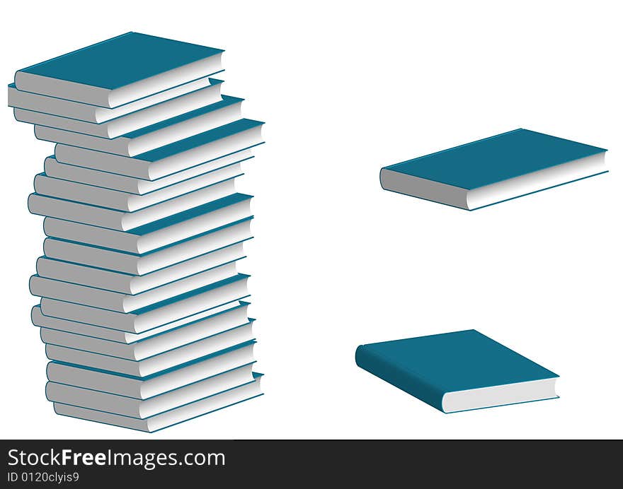 The book with a white background