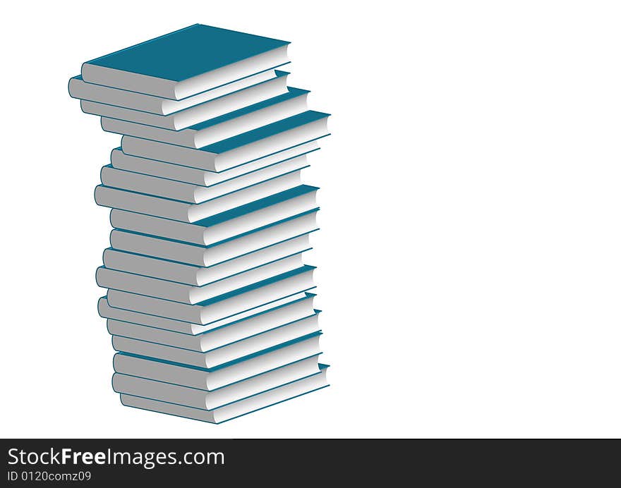 The book with a white background