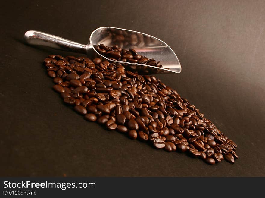 Coffee Beans And Scoop