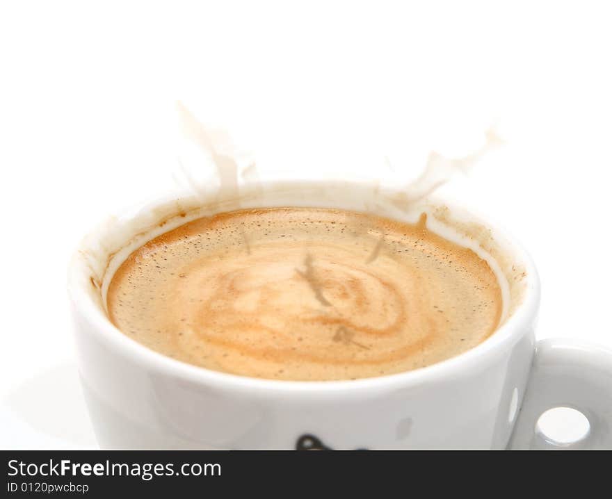 Cup for coffee it is isolated on a white background. Cup for coffee it is isolated on a white background