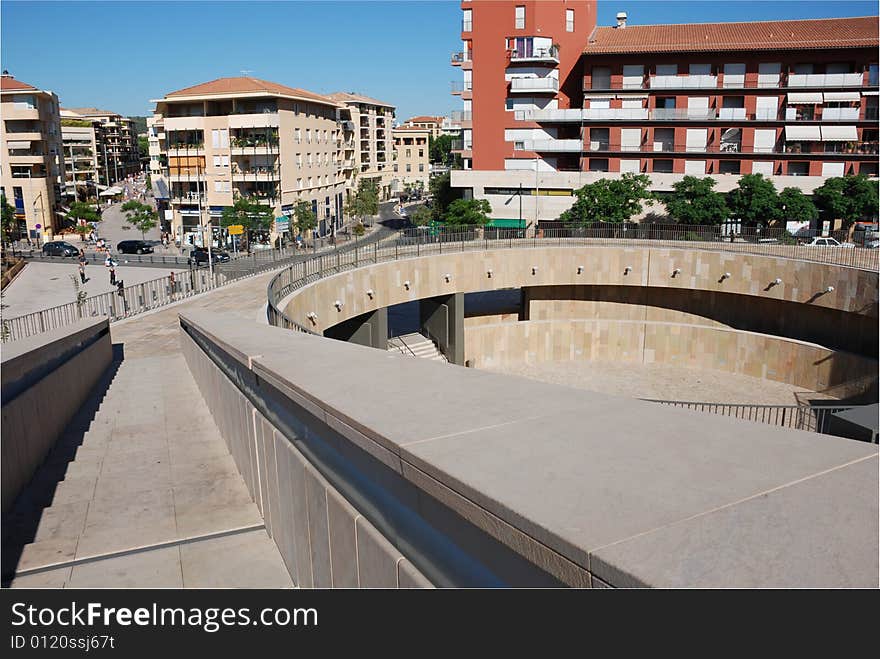 Aerial view of the city Aix en provence in the south of France. Aerial view of the city Aix en provence in the south of France