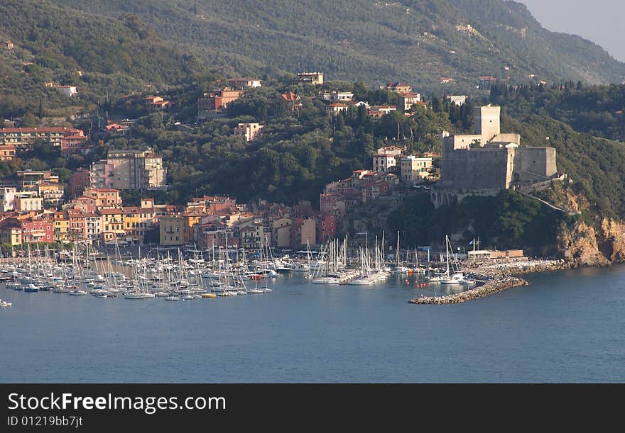 Landscape of Lerici - Liguria, Italy