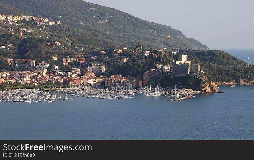 Landscape of Lerici - Liguria, Italy