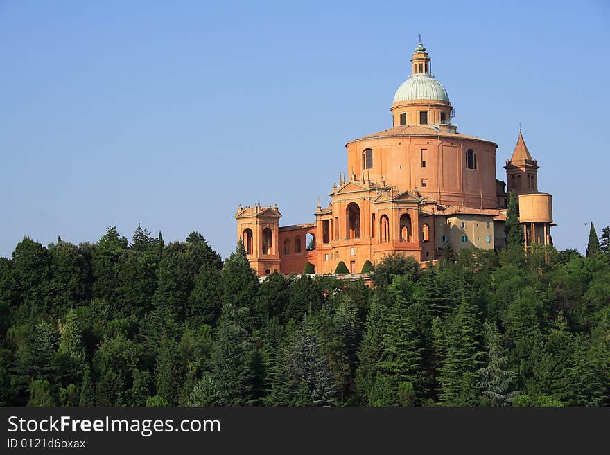 San Luca's sanctuary in Bologna. San Luca's sanctuary in Bologna