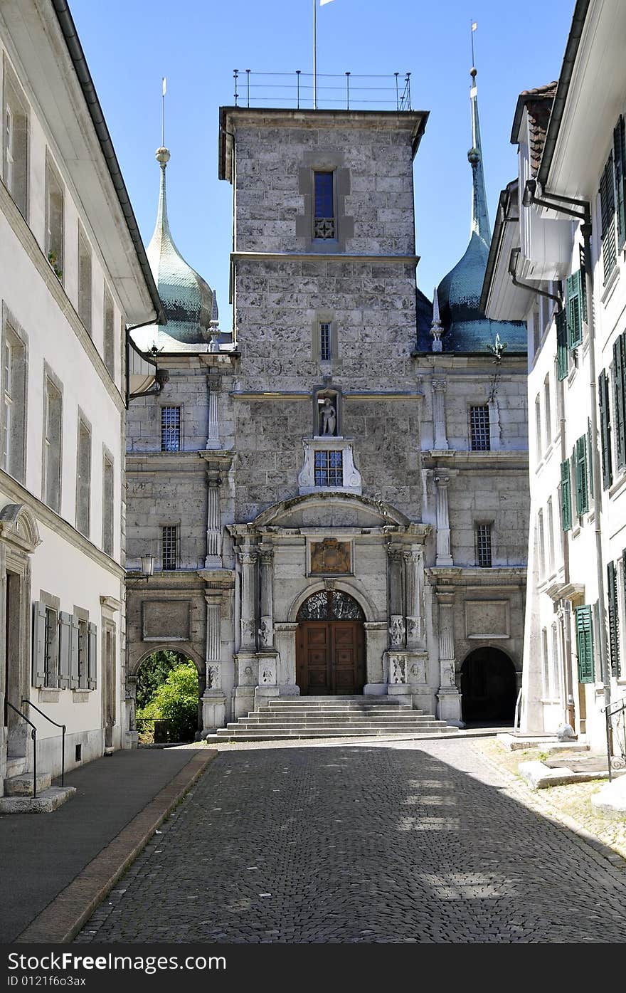 Historic city of solothurn; switzerland