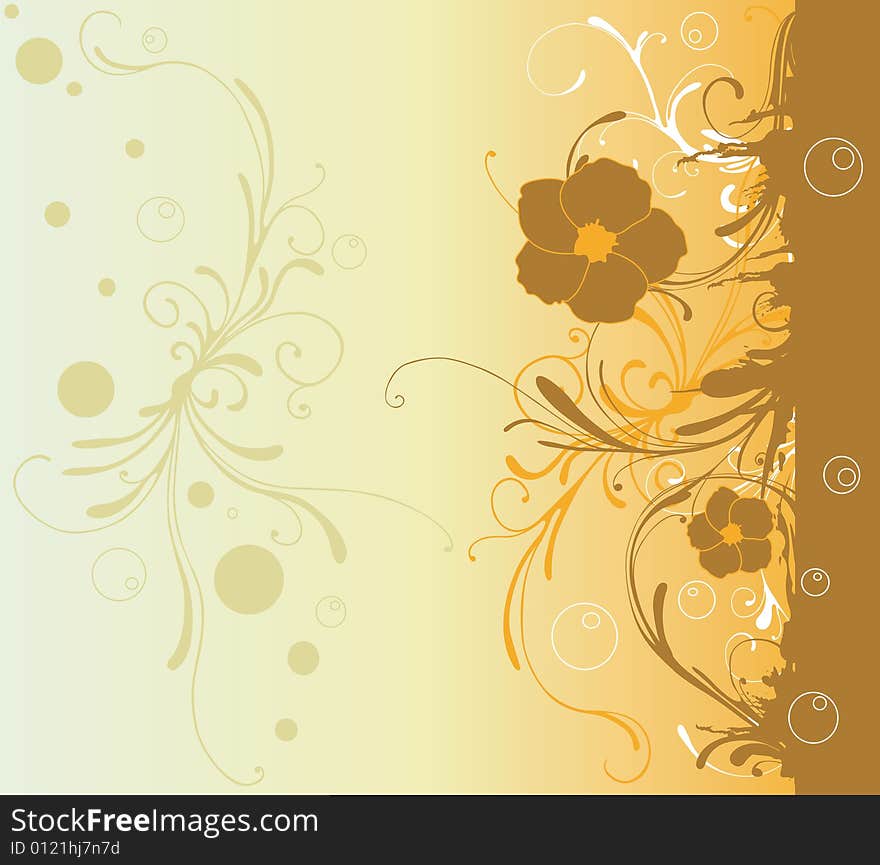 Illustration of a decorative background