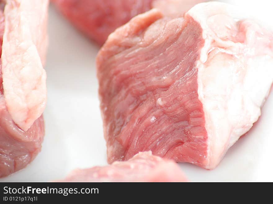 Sliced of beef meat