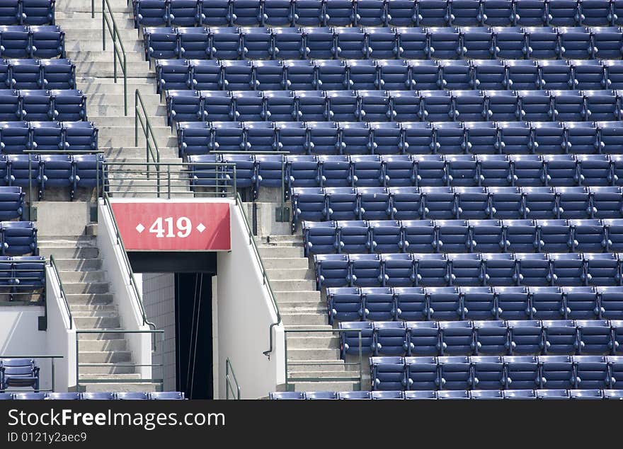 Empty Stadium Seating