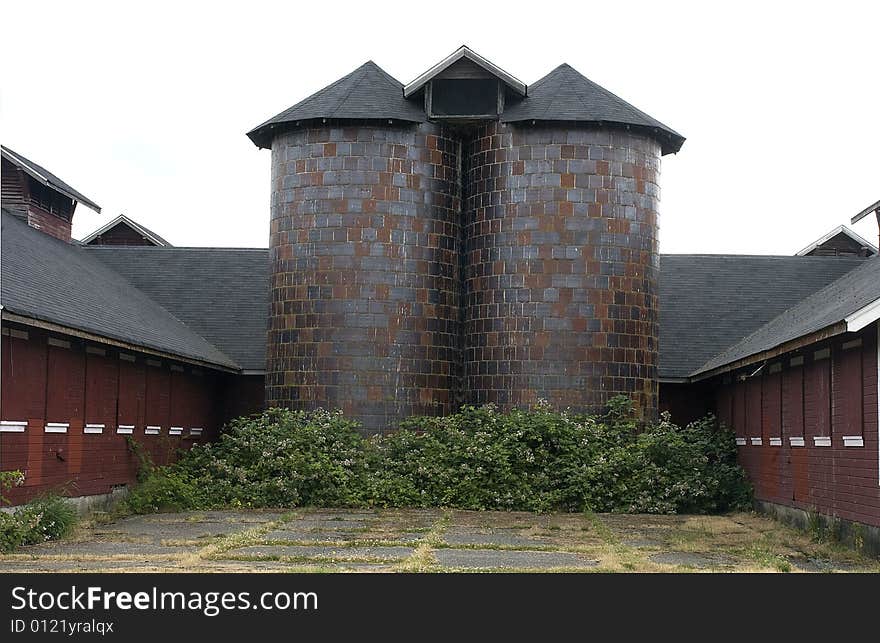 Barn with Silos