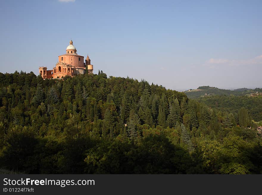 San Luca's sanctuary in Bologna. San Luca's sanctuary in Bologna