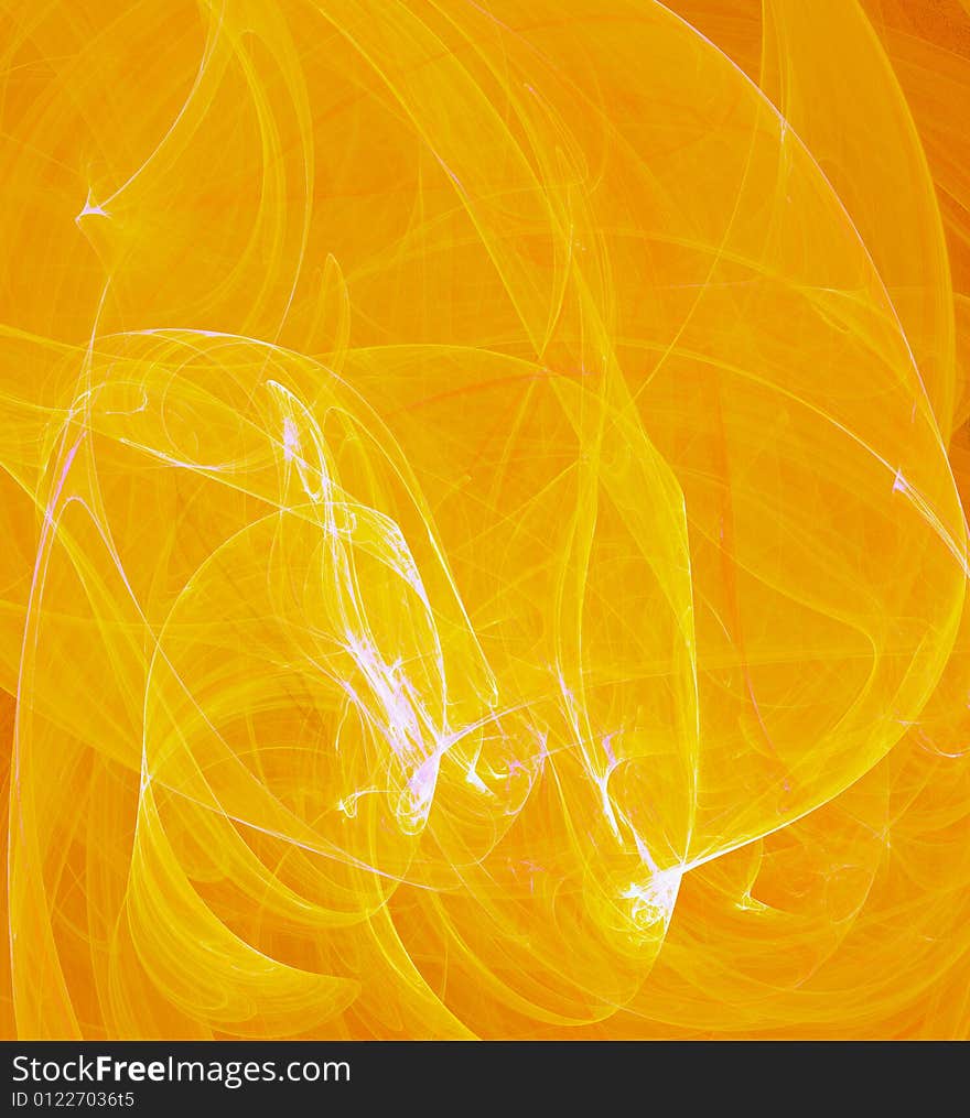 Beautiful yellow background. Fractal image