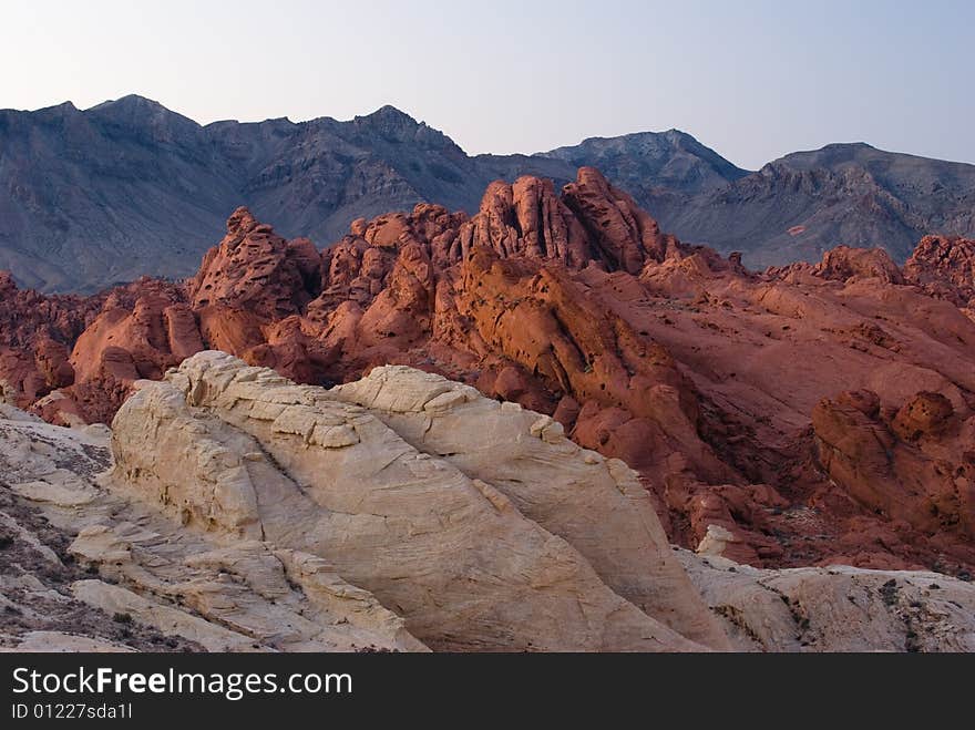 Colorful rock formation in Valley of Fire